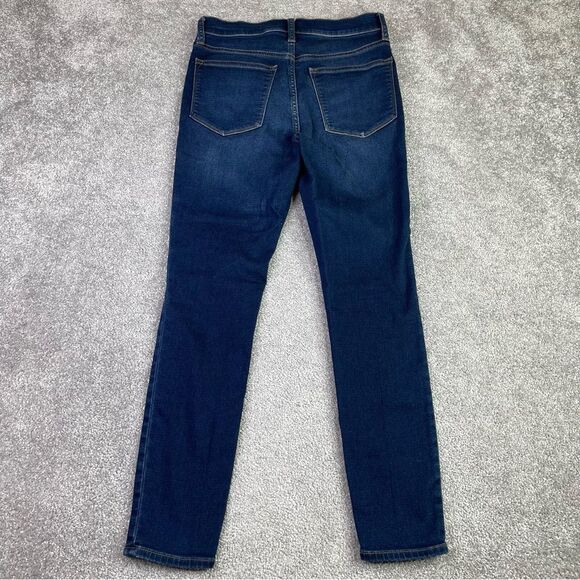 J. Crew Factory Jeans Women's 27 Skinny High Rise Dark Wash Denim Preppy - Picture 3 of 11